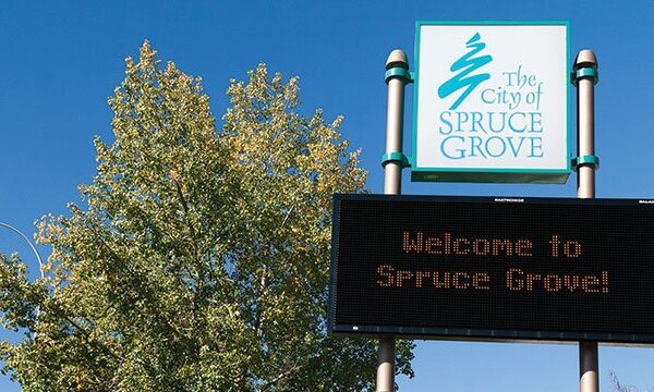 Spruce Grove sign