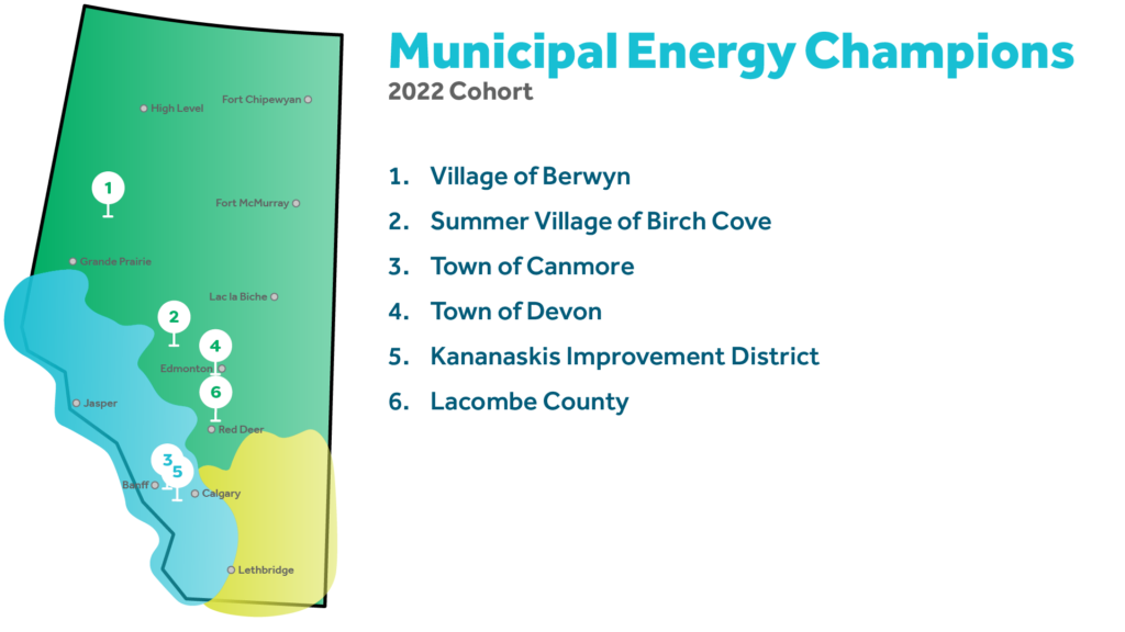 Village of Berwyn, Summer Village of Birch Cove, Town of Canmore, Town of Devon, Kananaskis Improvement District, Lacombe County