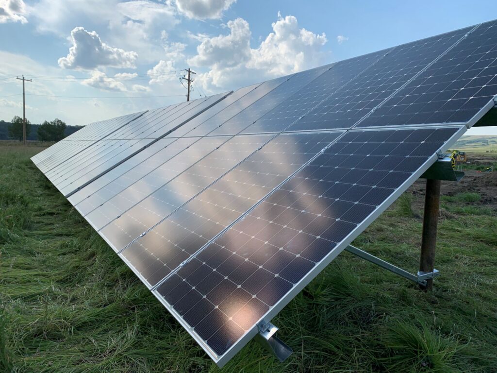 Calgary Haskayne solar array close up