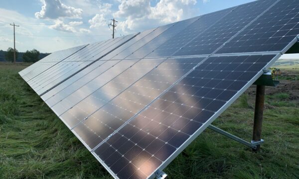 Calgary Haskayne solar array close up