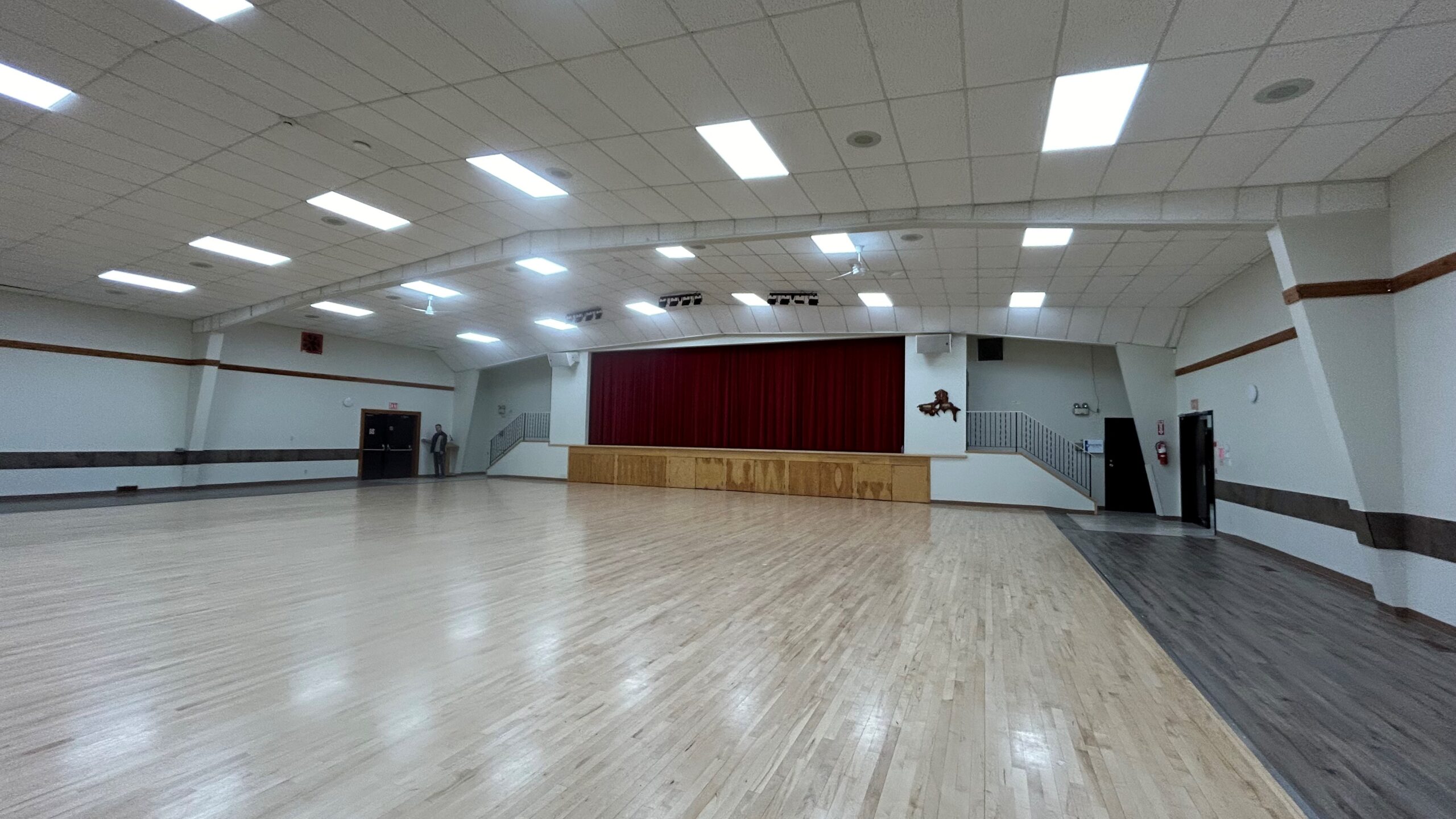 New lighting in Coalhurst Community Hall