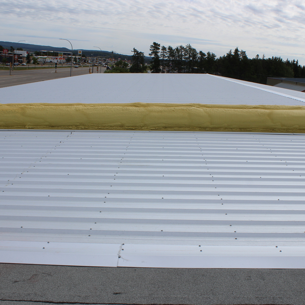 New roof at JDA Place in Whitecourt